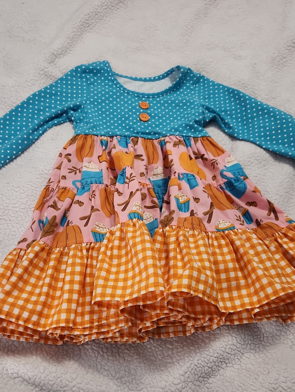 Tabitha Twinkle fall pumpkin twirl dress Size 4/5